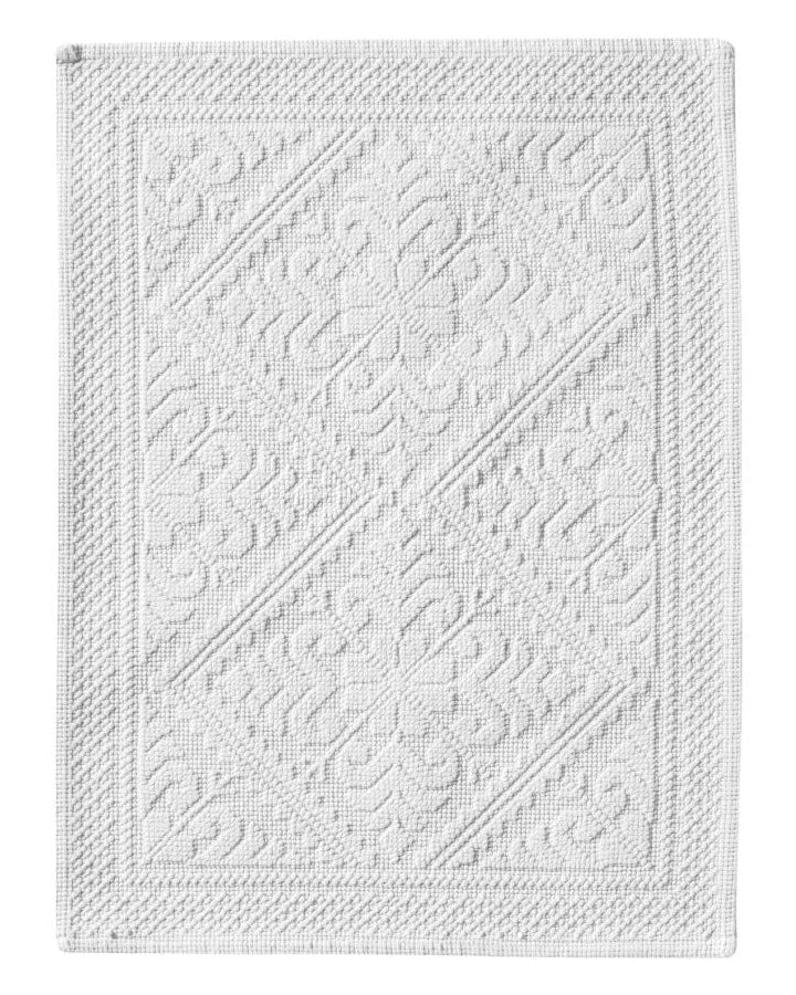 Enzo - Tappeto bianco neve 54 X 64