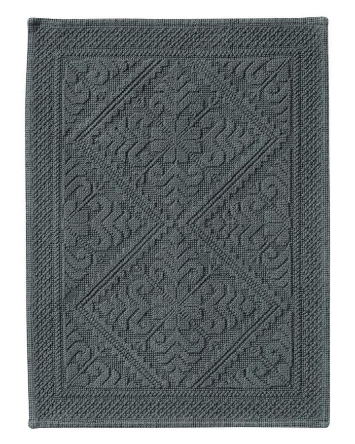 Enzo - Tappeto da bagno Enzo verde timo lavato a pietra 54 X 64