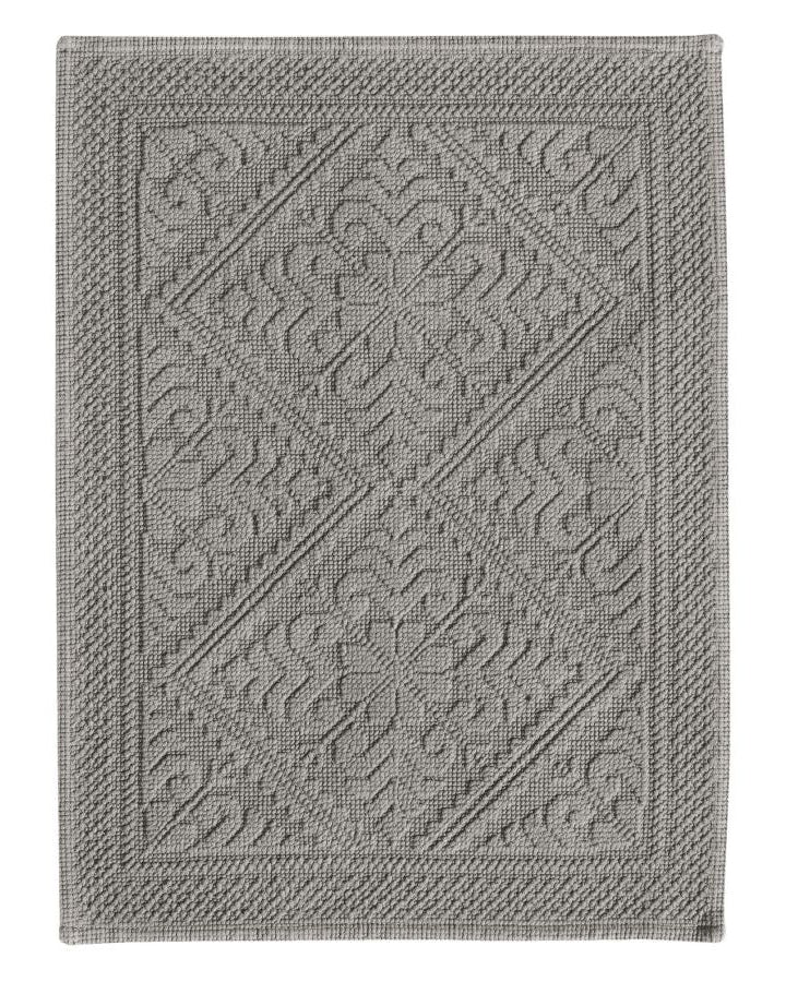 Enzo - Tappeto da bagno Stonewashed grigio 54 X 64