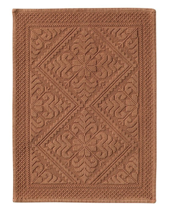 Enzo - Tappeto da bagno rosso rame 54 X 64