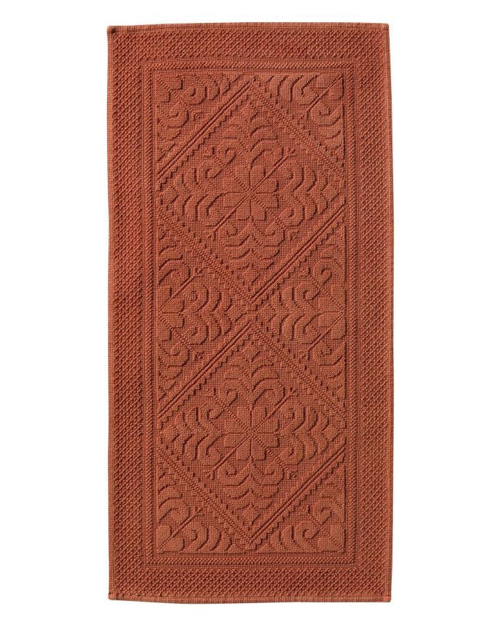 Enzo - Tappeto da bagno terra di Siena 54 X 110