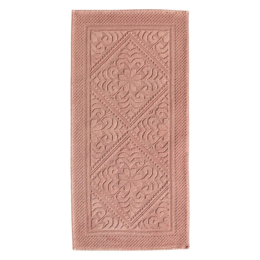 Enzo - Tappeto da bagno Stonewashed terracotta 54 X 110