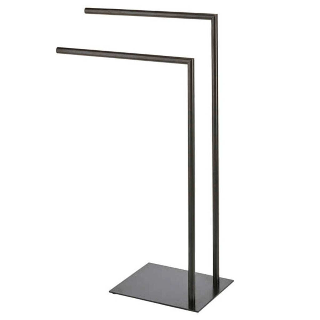 Piantana porta asciugamani nera