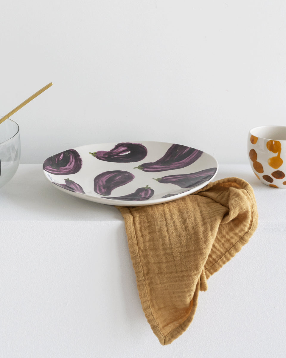 Piatto di portata fantasia melanzane