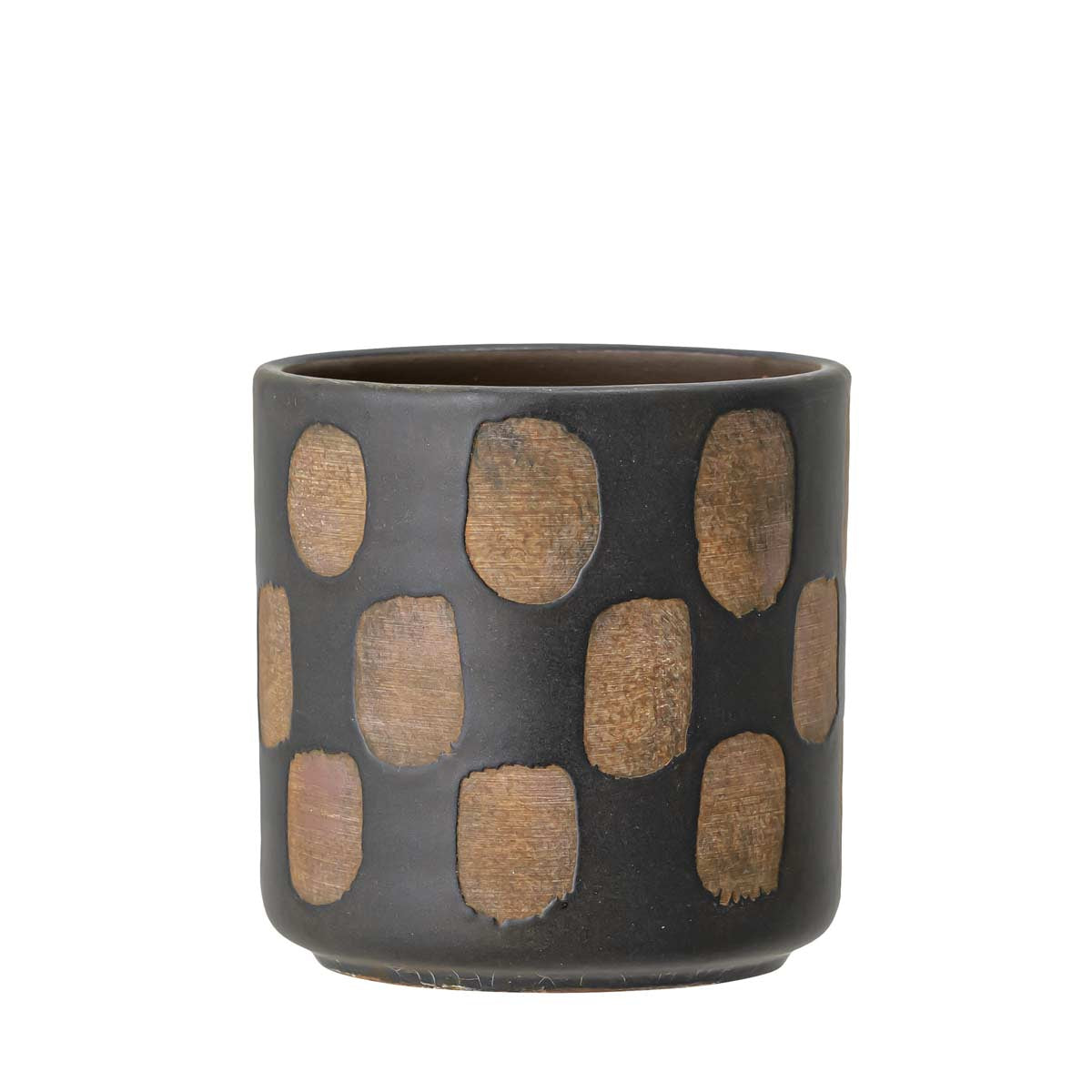 Piccolo portavaso marrone da interno