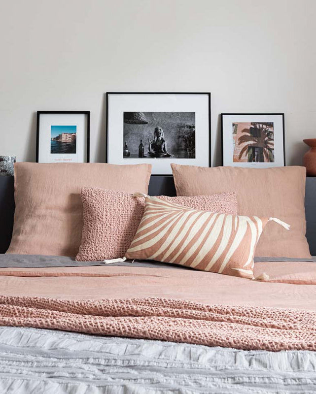 Pillow Case Stonewashed Zeff Aubepine 50 X 75