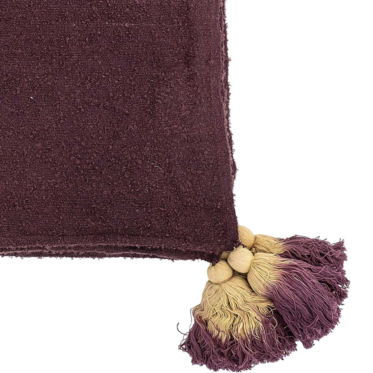 Scopri i plaid Bloomingville, elementi di stile irrinunciabili come questo plaid rosso porpora.