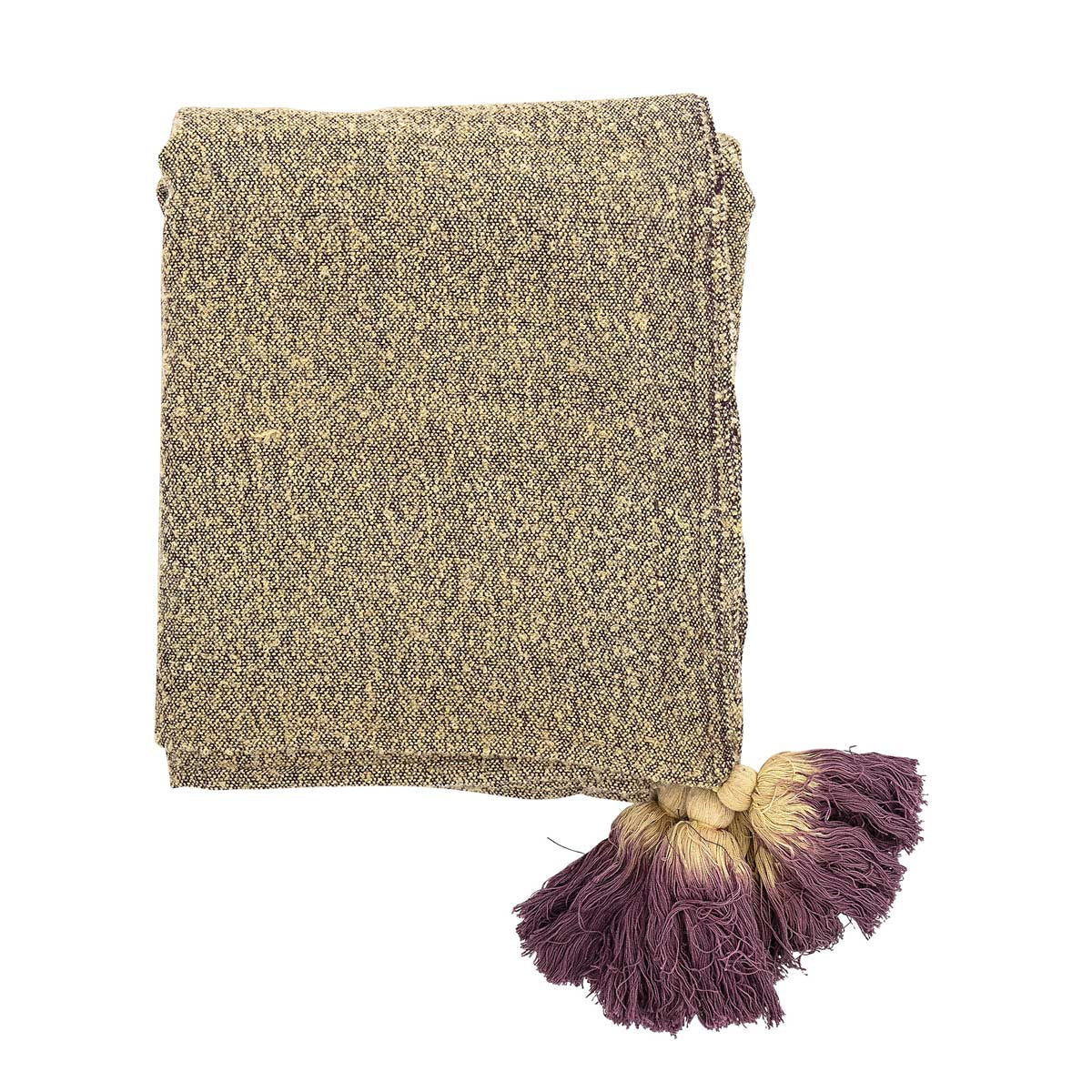 Plaid giallo misto cotone Bloomingville