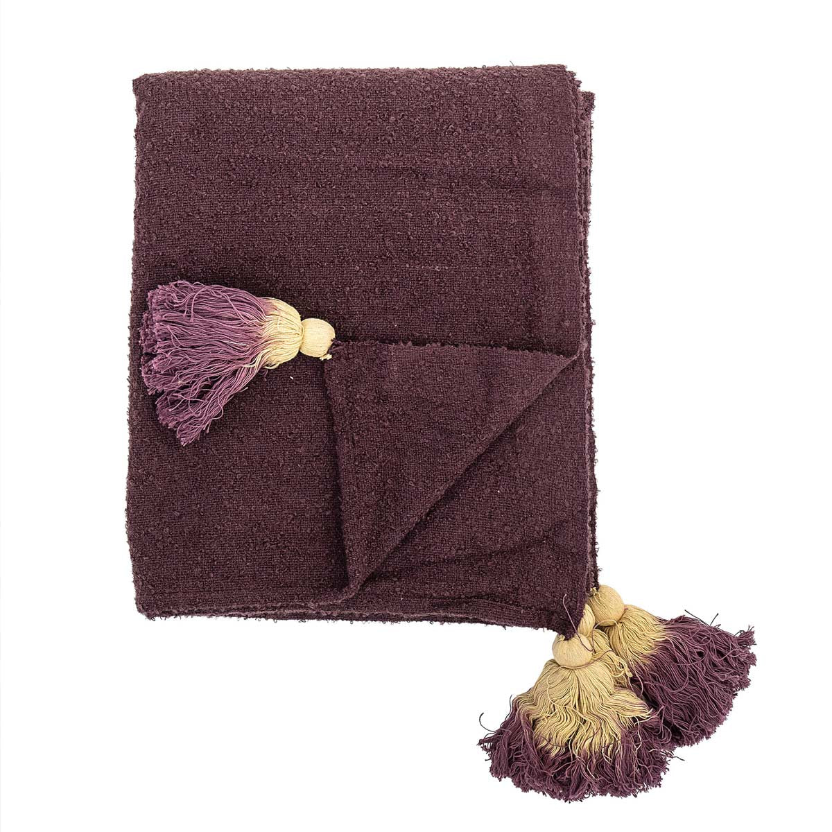 Plaid decorativo rosso scuro