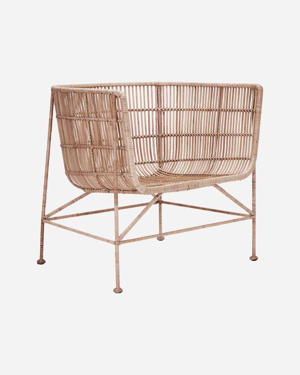 Poltrona in rattan naturale House Doctor