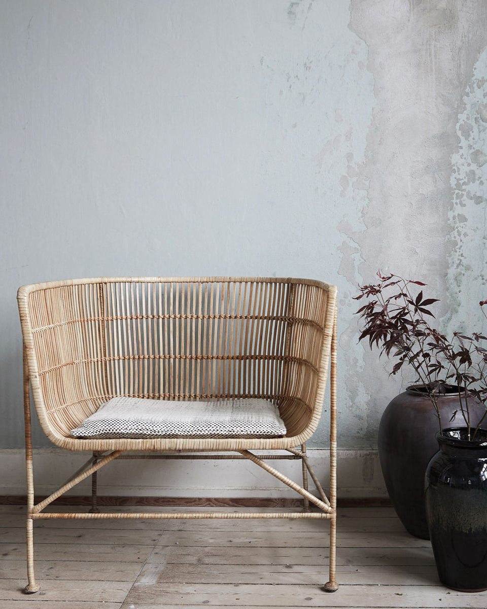 Poltrona lounge in rattan | Cuun House Doctor