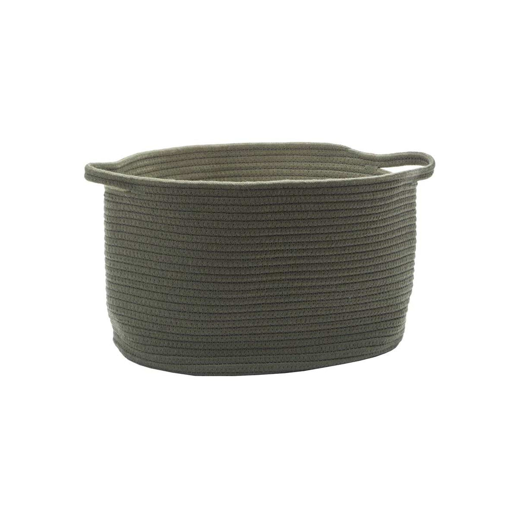 Porta oggetti bagno in tessuto verde scuro