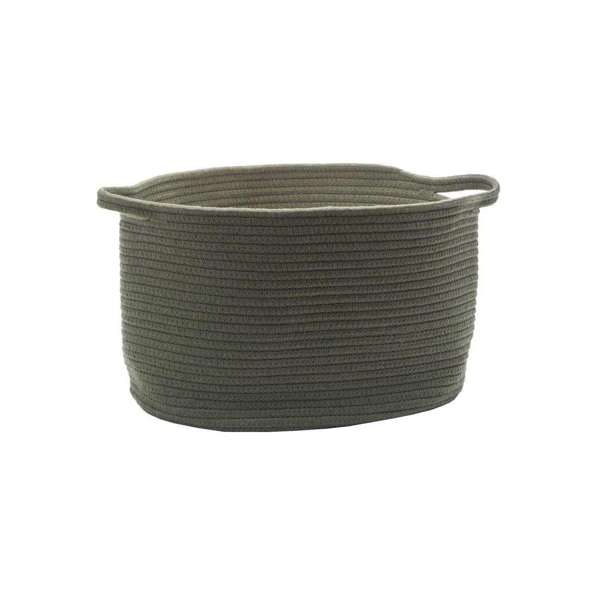 Porta oggetti bagno in tessuto verde scuro