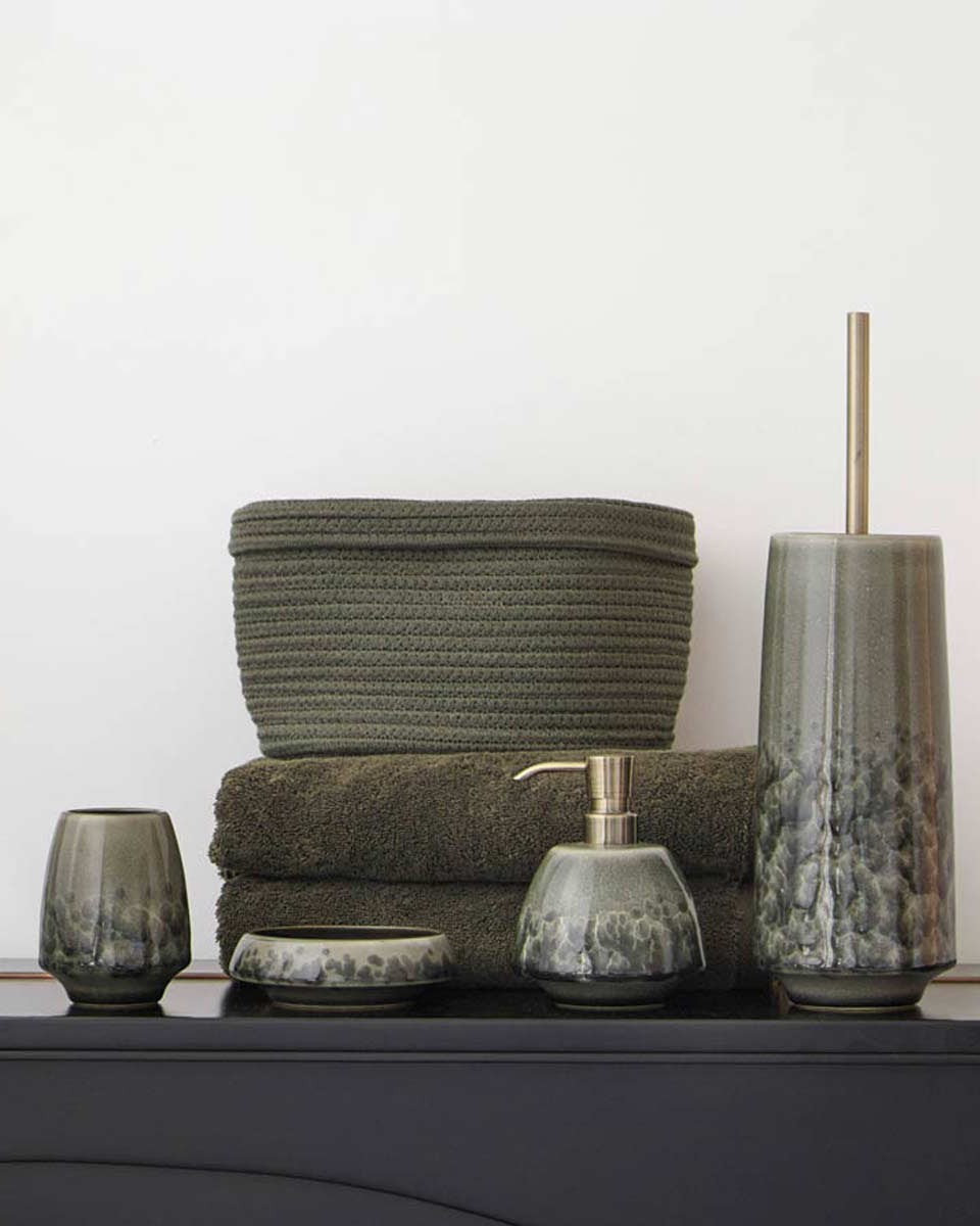 Arreda il bagno con eleganti porta oggetti in tessuto