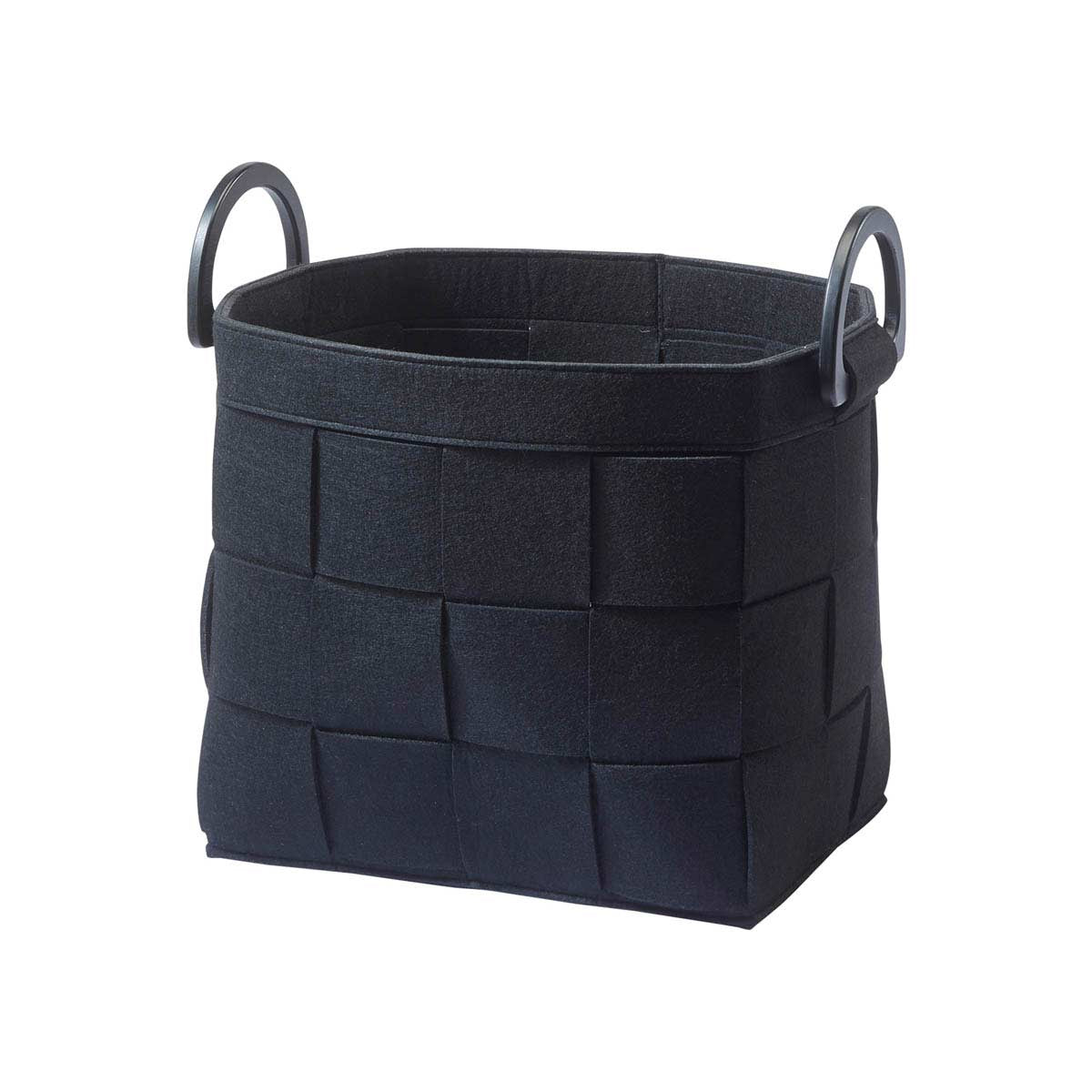 Portaoggetti in feltro nero