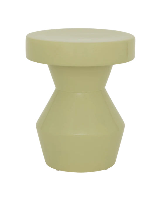 Sculptural - Side table in ceramica,  verde Pallido