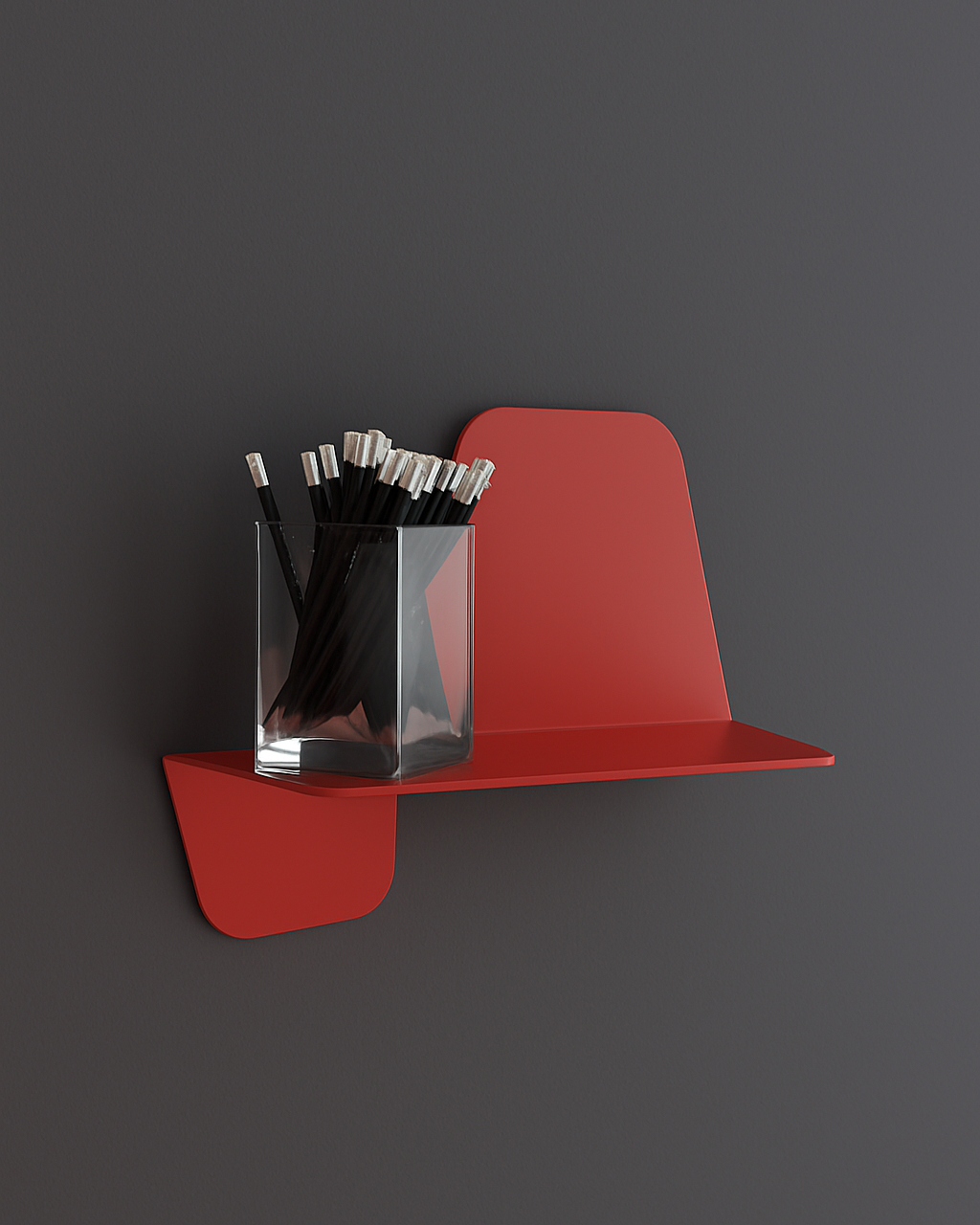 Mensola FLAP 42cm rosso dalia