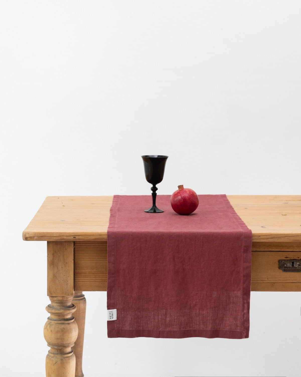 Marsala - runner in lino rosso