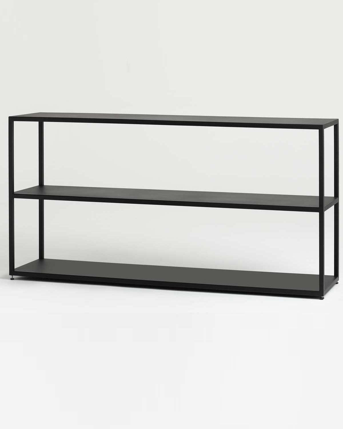 Hyller - libreria bassa in metallo nero