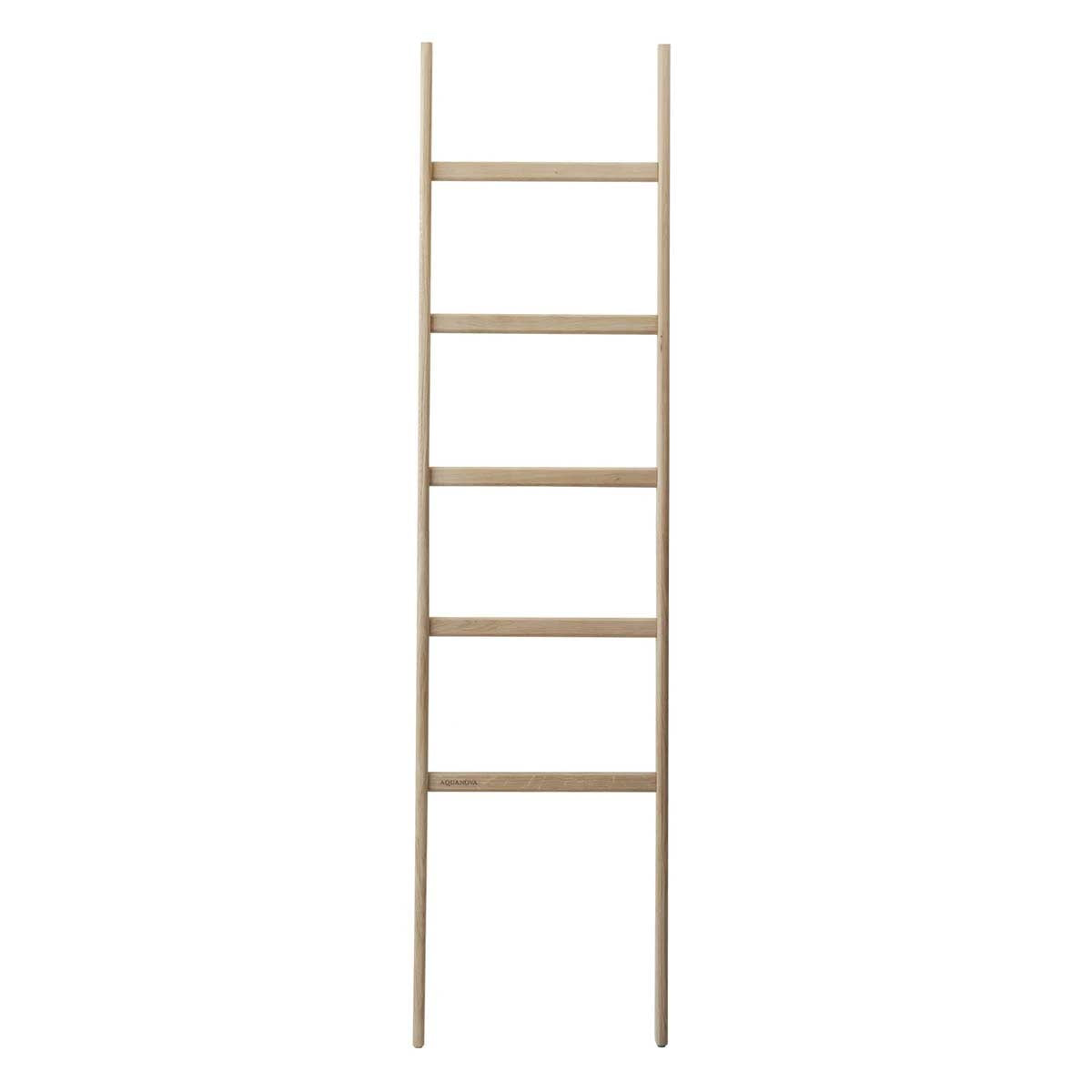 Scala porta asciugamani in rovere chiaro