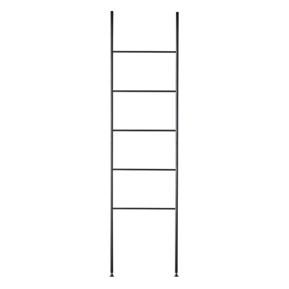 Scala porta asciugamani nera