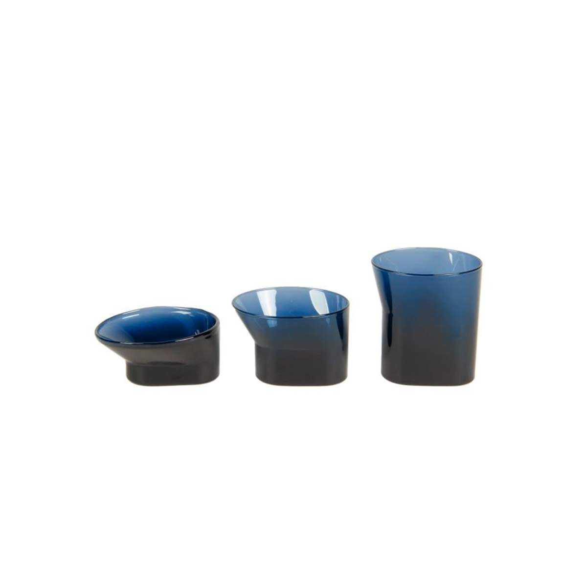 Set accessori bagno in vetro blu  | Cala  XLBoom