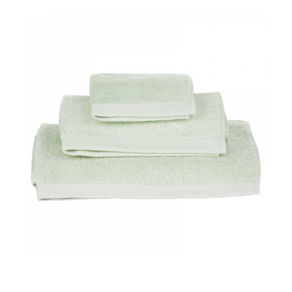 Set di asciugamani verde chiaro
