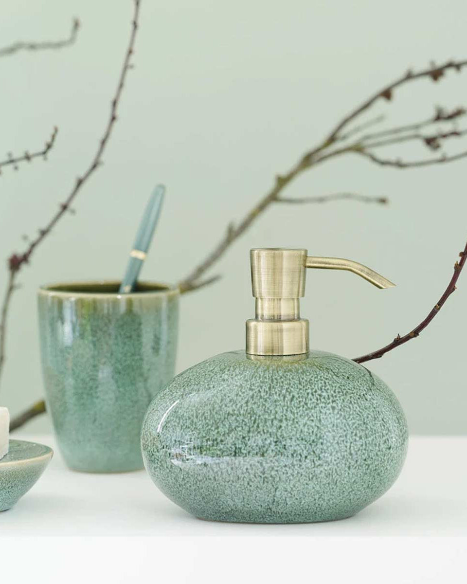 Set da bagno verde acqua