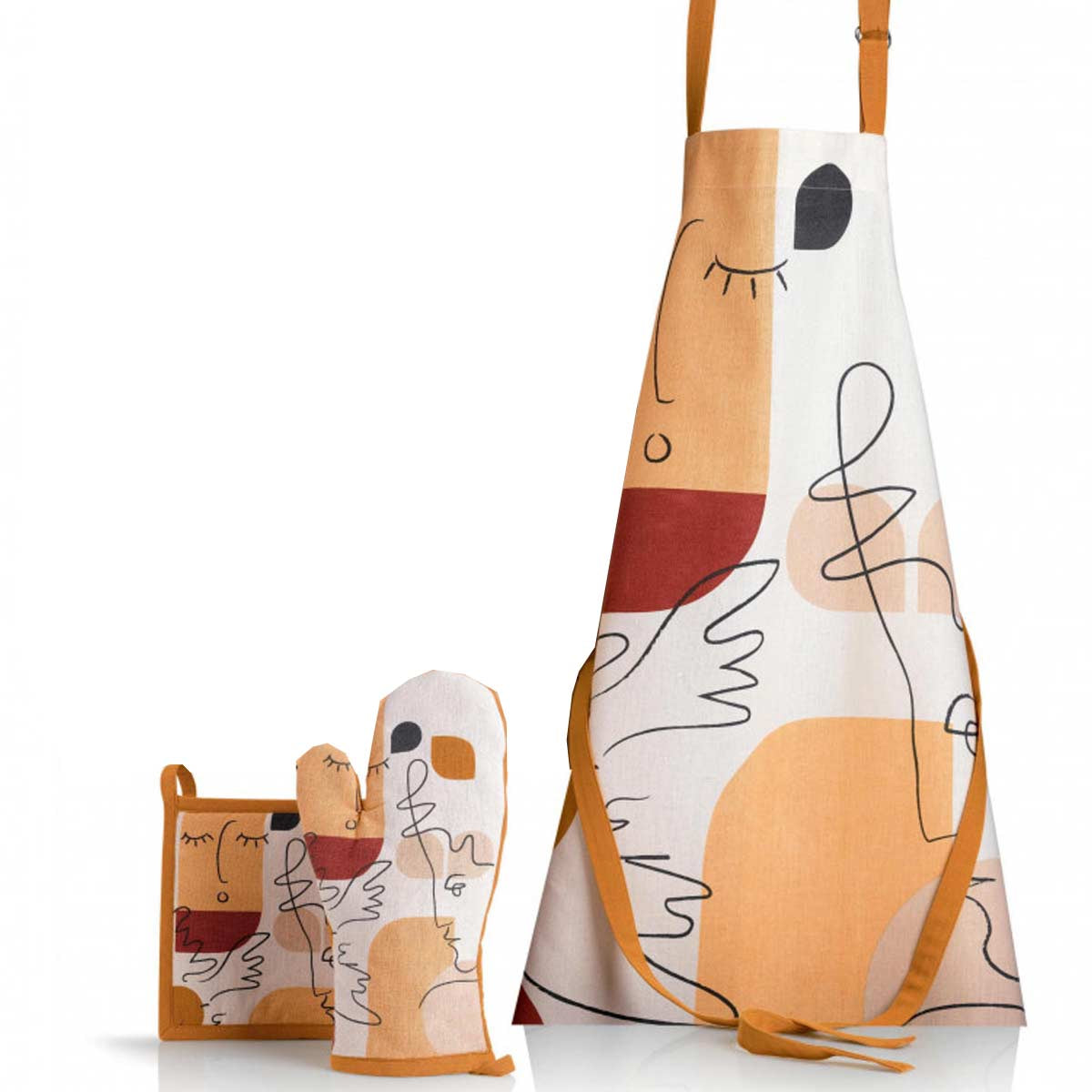 Oniris set grembiule da cucina, presina e guanto da forno | Winkler