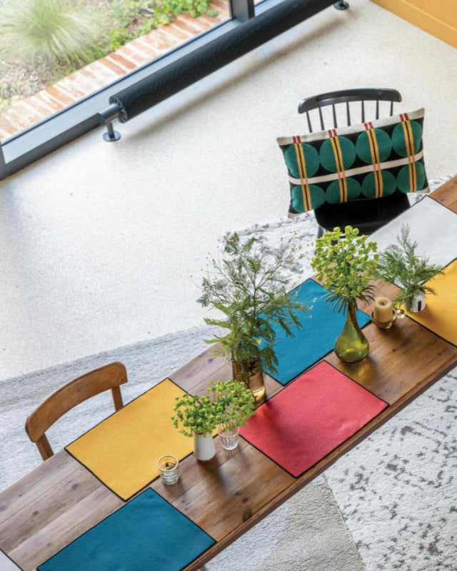 Set di 2 tovagliette Laora Recycled Paon 33 X 45