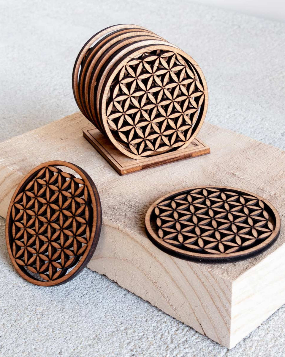 Sottobicchieri di legno