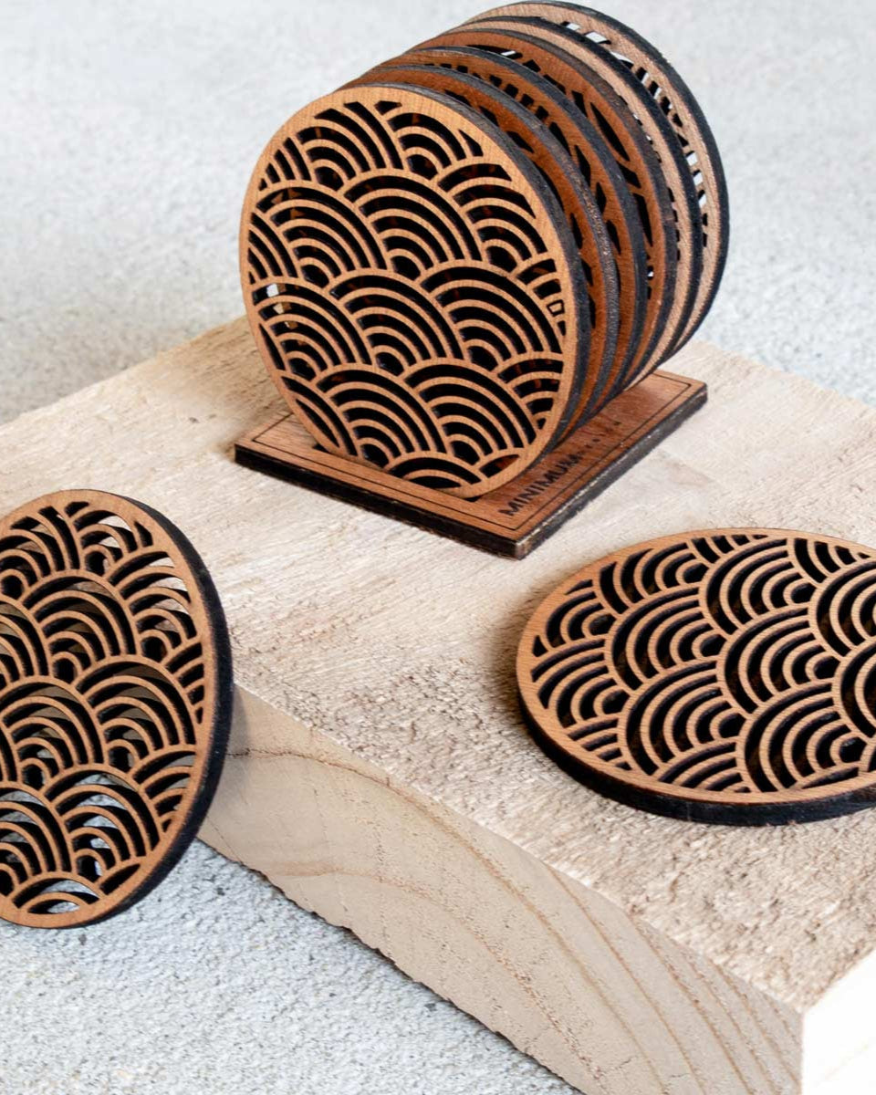 Sottobicchieri legno design