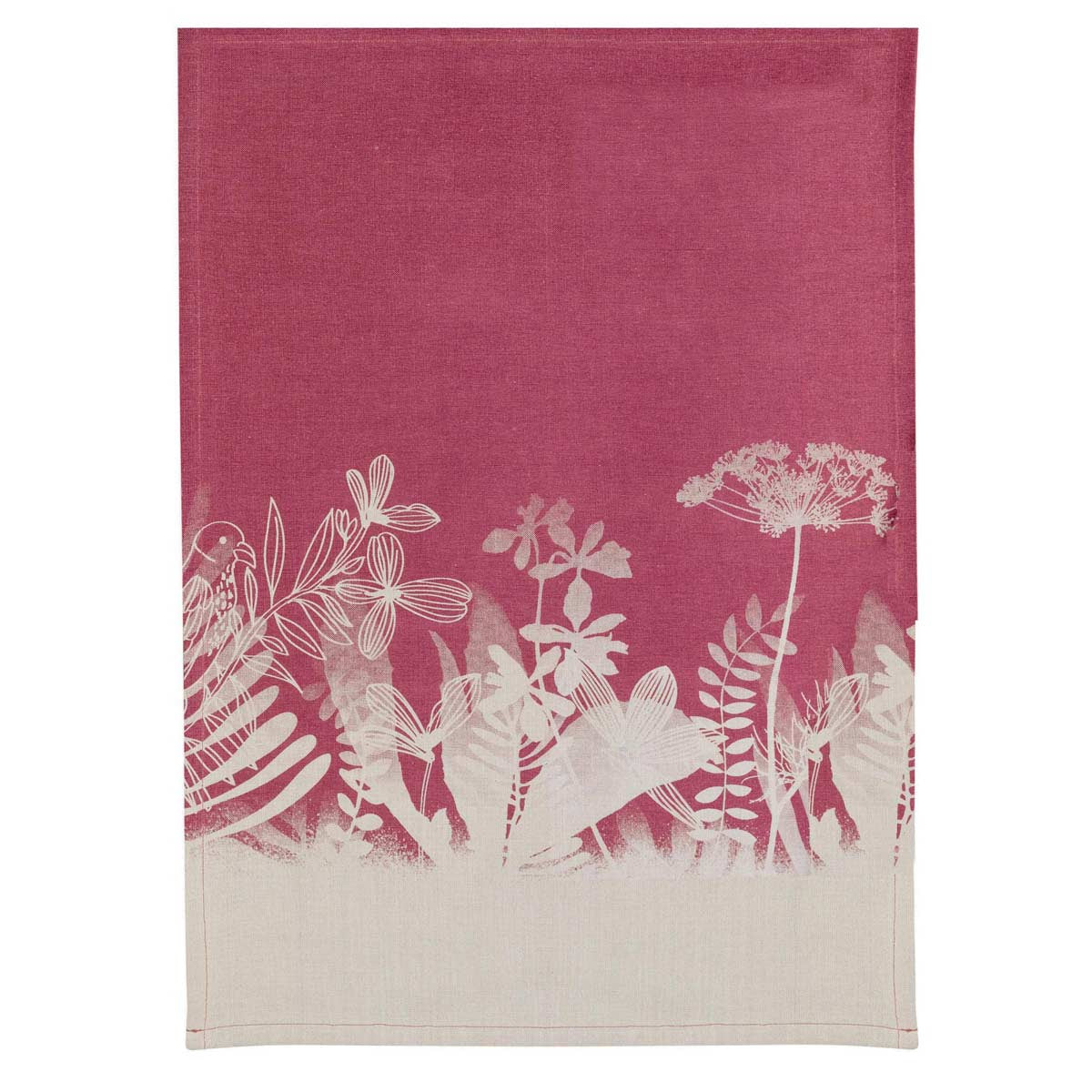 Strofinaccio in cotone bio con stampa floreale