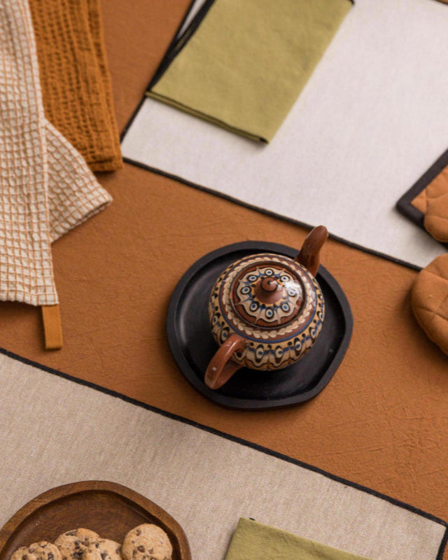 Tablecloth Grace Recycled Caramel 140 X 140