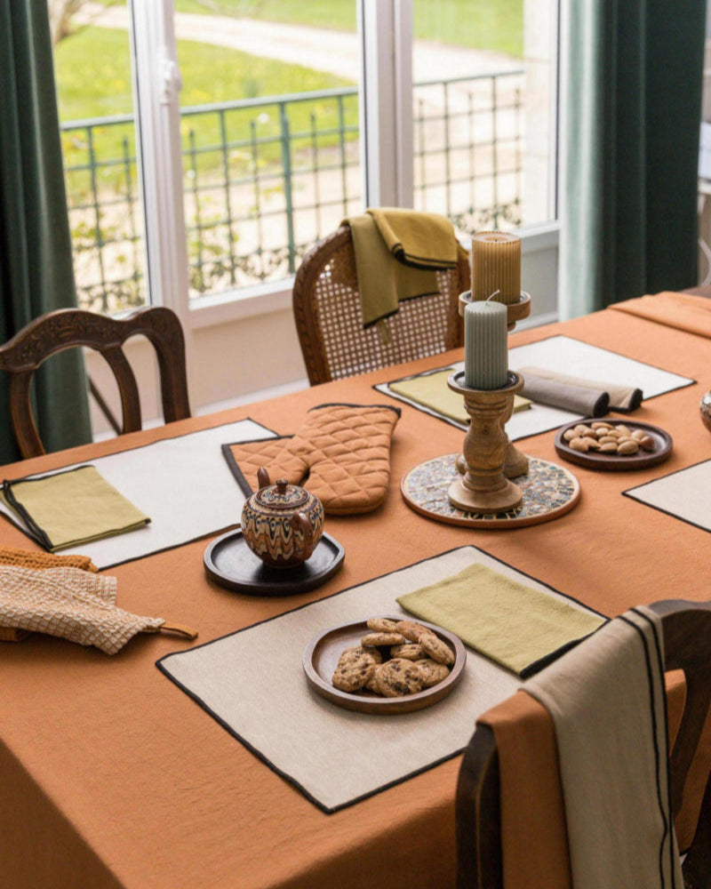 Tablecloth Grace Recycled Caramel 170 X 300