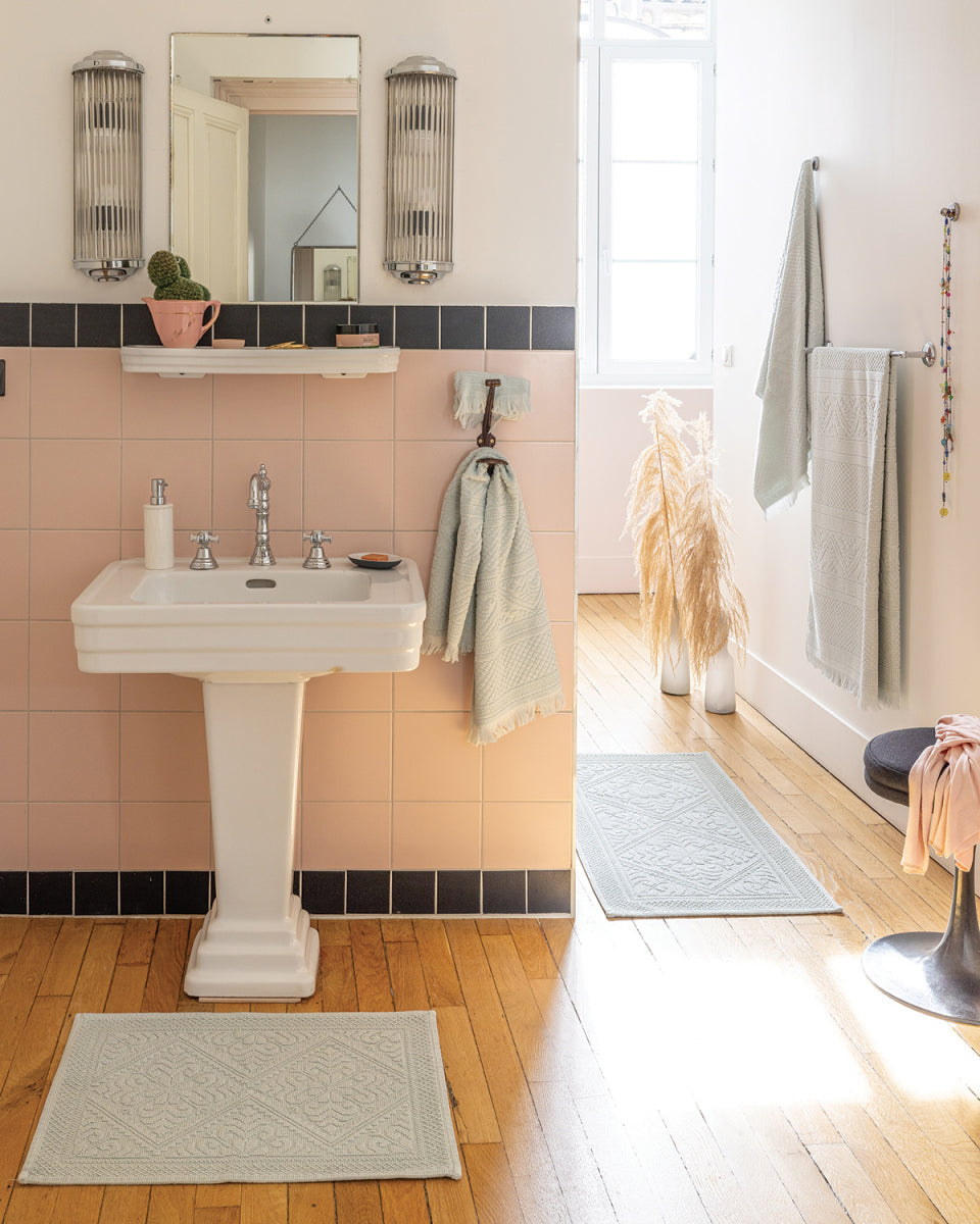 Tappetino da bagno Stonewashed Enzo Jade 54 X 110