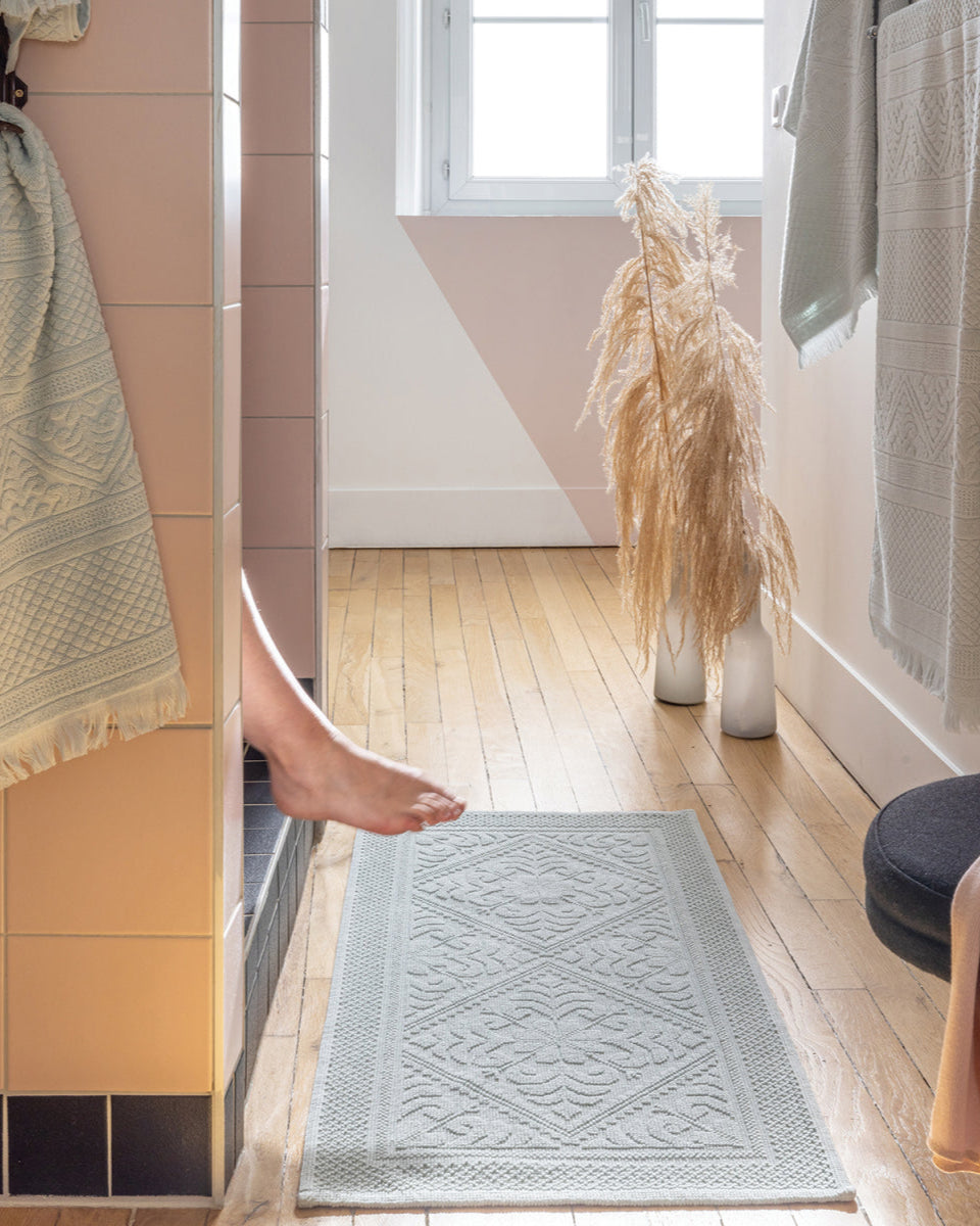 Tappetino da bagno Stonewashed Enzo Jade 54 X 110