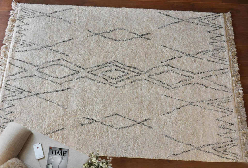 Tappeto Crimble Ivoire/Charbon 160 X 230