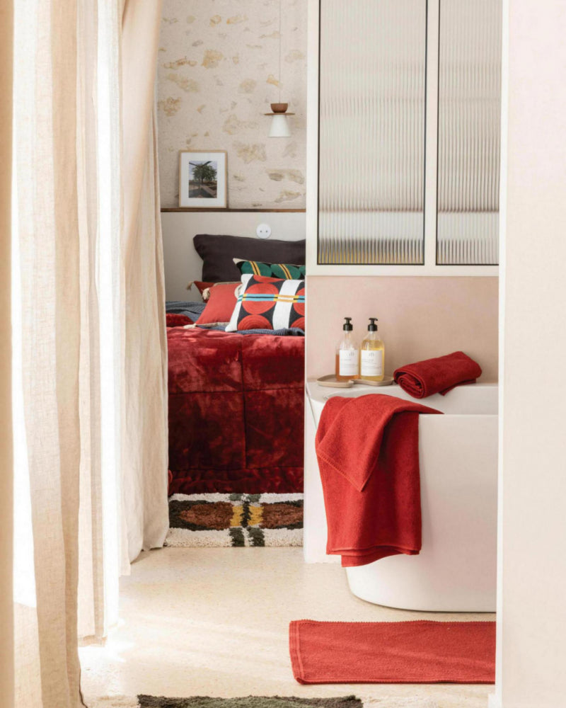 Tappeto da bagno Etia Geranio Stonewashed 54 X 110