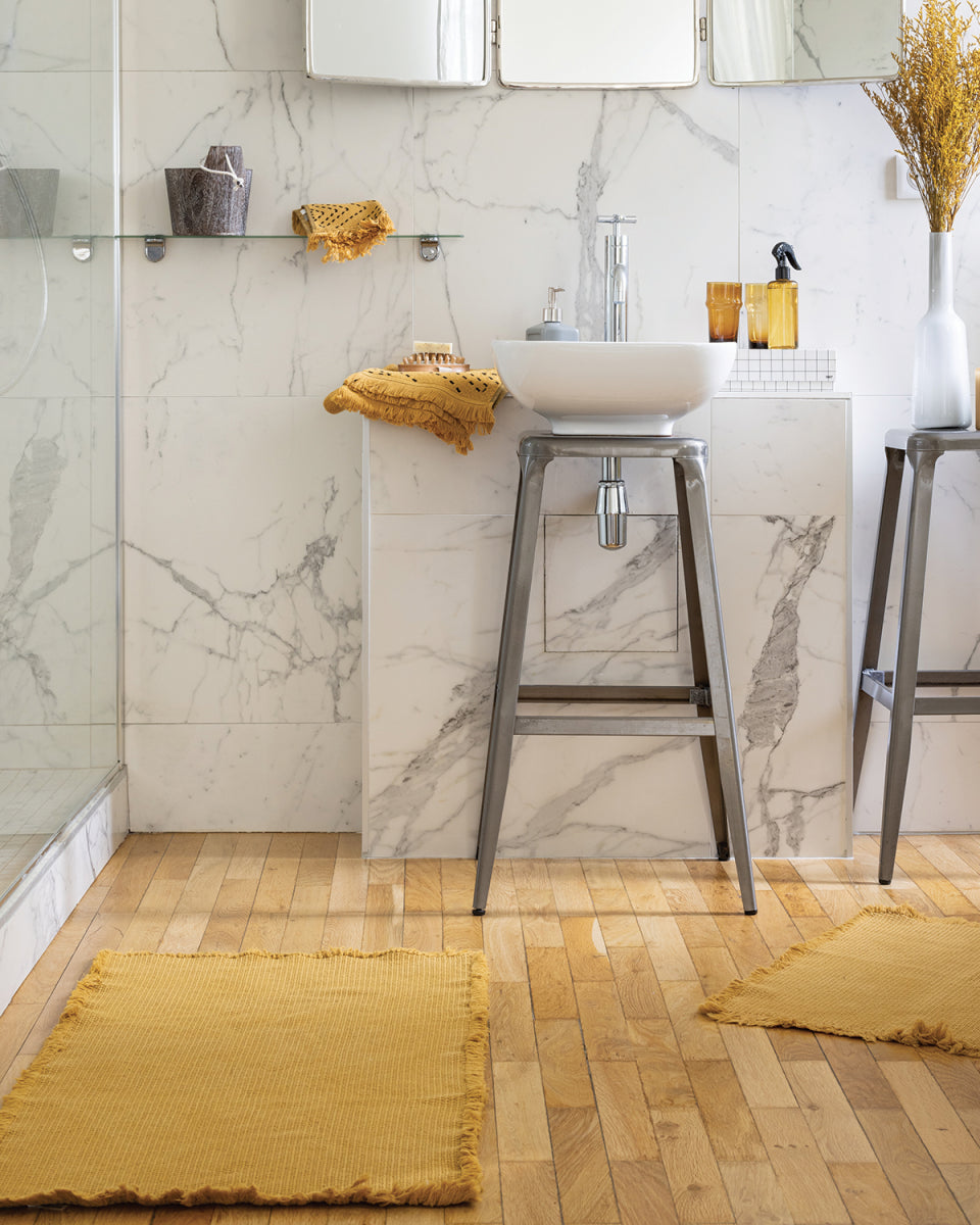 Tappeto da bagno Stonewashed Elly Bronze 54 X 110