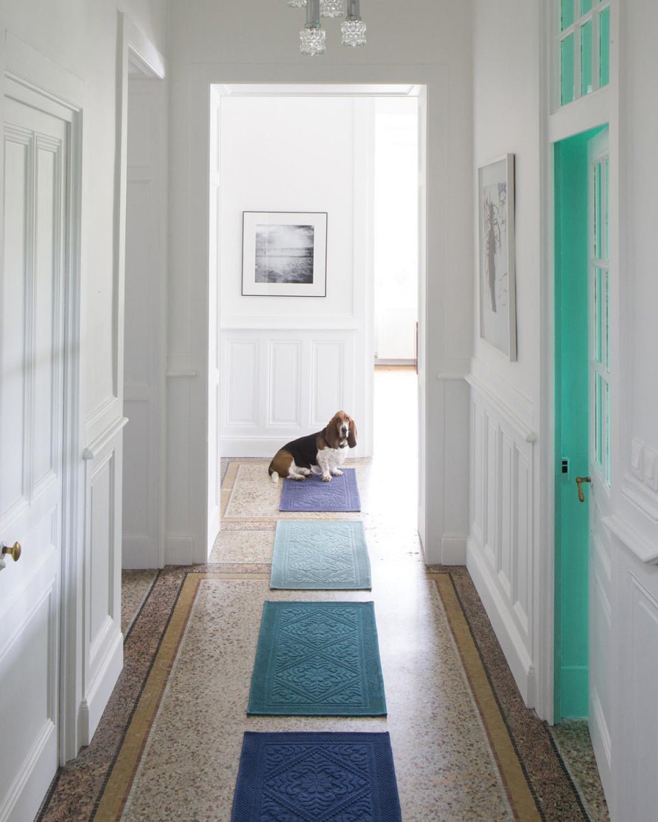 Tappeto da bagno Stonewashed Enzo Vert De Gris 54 X 110