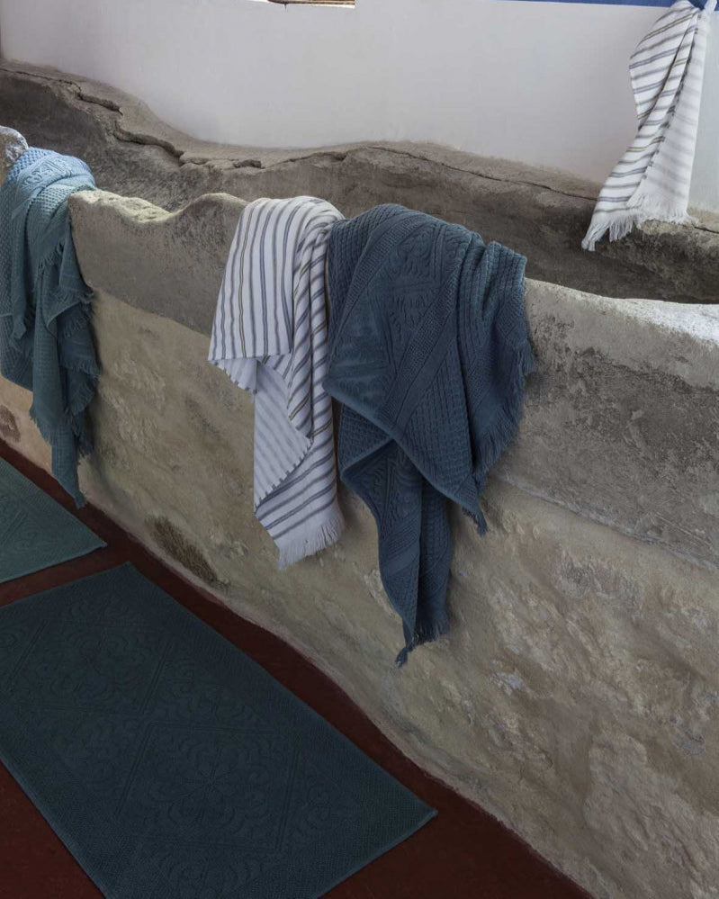 Tappeto da bagno Stonewashed Enzo Vert De Gris 54 X 64