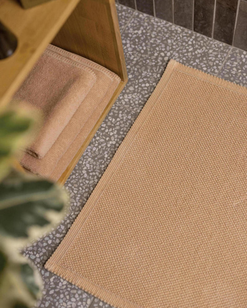 Tappeto da bagno Stonewashed Etia Latte 54 X 64