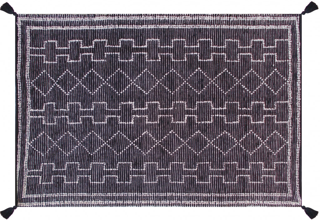 Tappeto Gimie Charbon/Ivoire 120 X 180