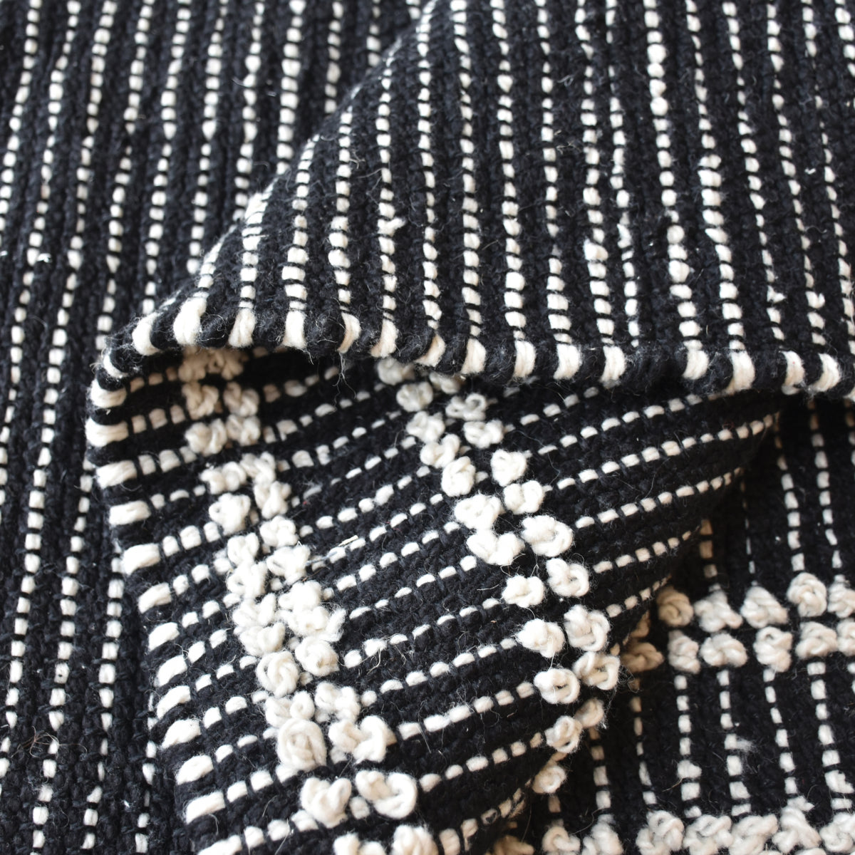 Tappeto Gimie Charbon/Ivoire 120 X 180