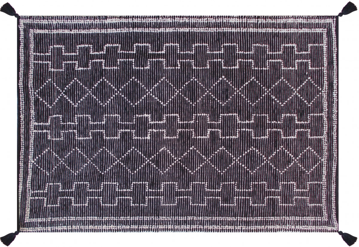 Tappeto Gimie Charbon/Ivoire 190 X 290