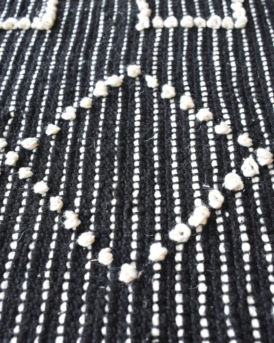 Tappeto Gimie Charbon/Ivoire 190 X 290