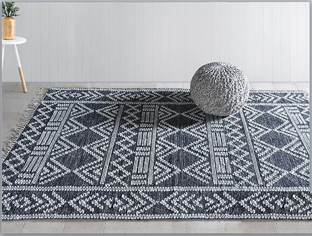 Tappeto Mais Charbon/Ivoire 160 X 230