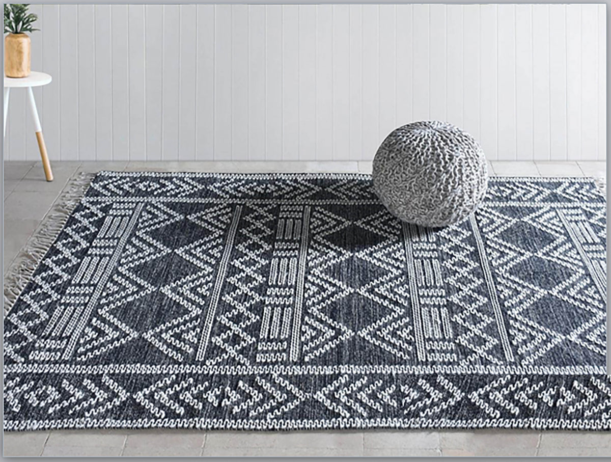 Tappeto Mais Charbon/Ivoire 160 X 230