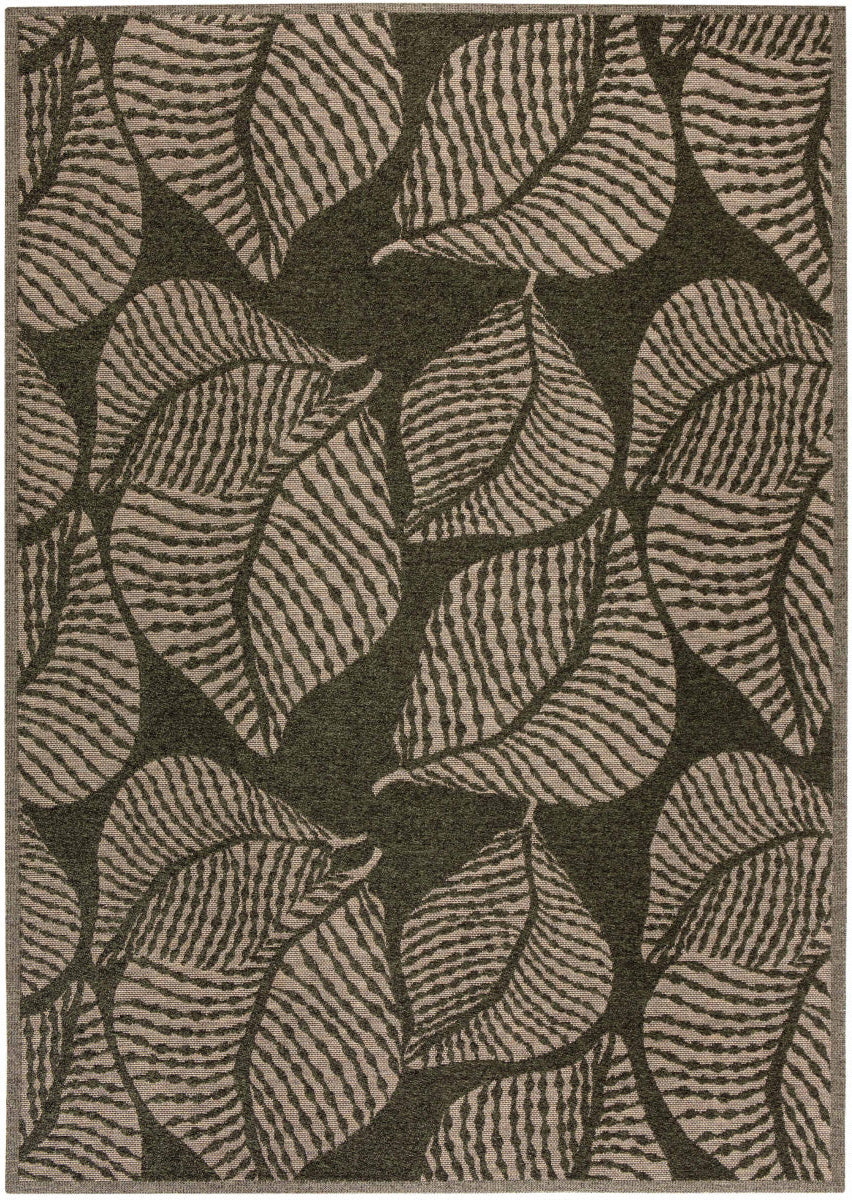 Tappeto per esterni riciclato Flora Eucalyptus 200 X 290 X 1